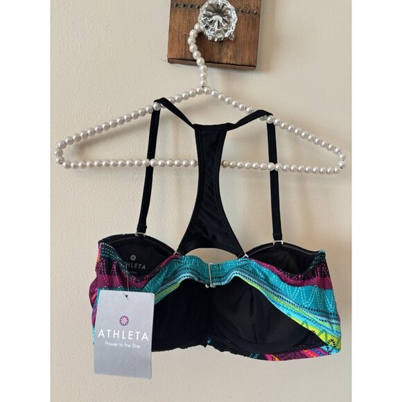 NWT Athleta Womens Size 36B/C Samba Racerback Bikini Swim Top Wired - Picture 3 of 6